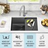 27&rdquo; Undermount 16 Gauge Workstation Kitchen Sink Single Bowl with WorkFlow&trade; Ledge and Accessories